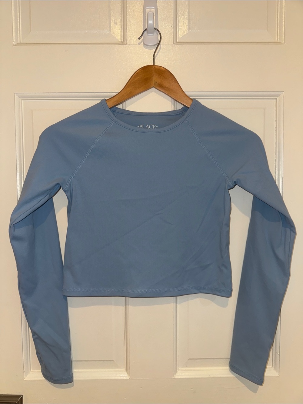 Girls long sleeve active crop top